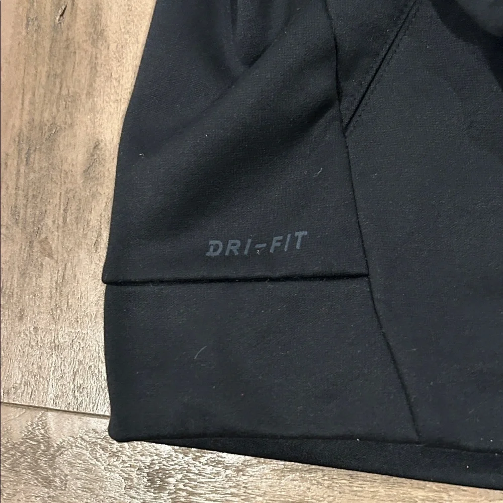 Nike Black Dri-FIT Hoodie with Silver Logo, zip up